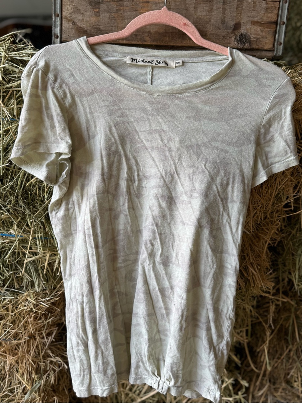Michael Stars Light Camo Short Sleeve Crew Tee